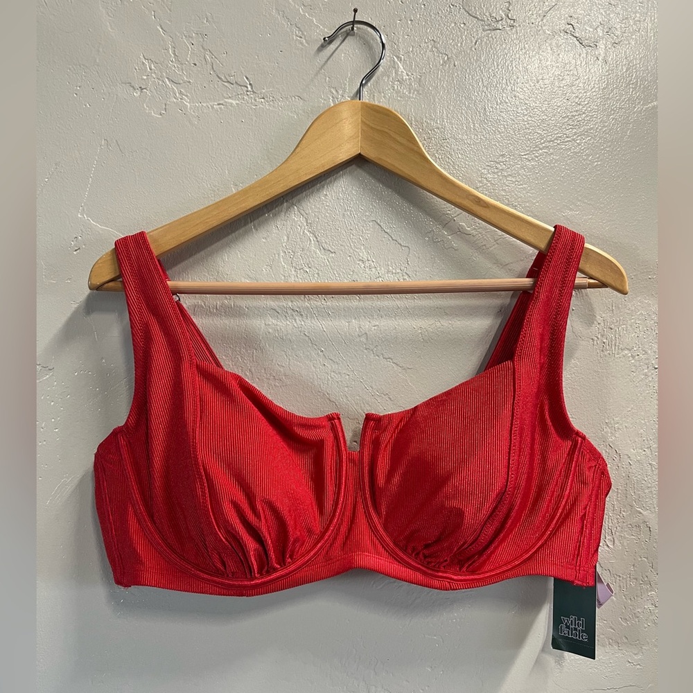 Wild Fable Red Bikini Top